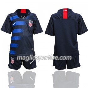 Completo Calcio Stati Uniti Bambino Divisa Trasferta 2018/2019